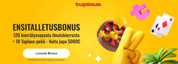 Tuplaus Casino bonus