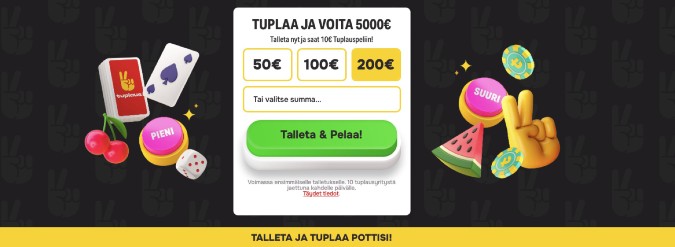 Tuplaus Casino bonus