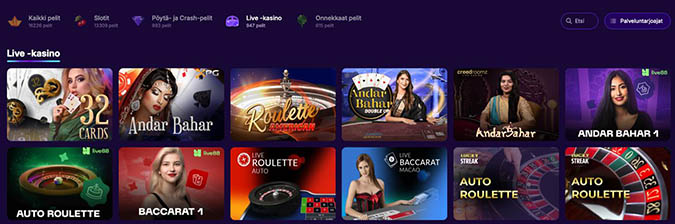 Cipherwins Casino Live Casino