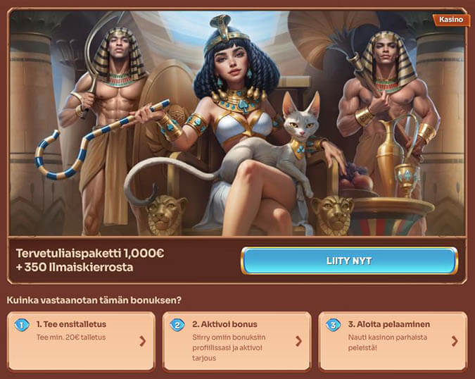 Cleobetra Casino bonus