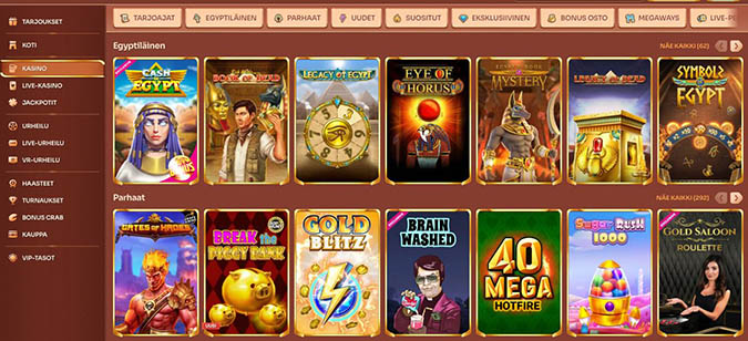 Cleobetra Casino pelit