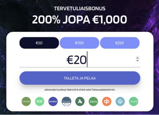 Lyrabet Casino talletukset