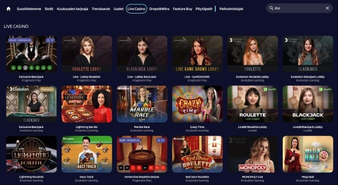 Lyrabet Live Casino