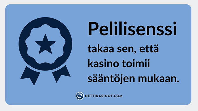 Kasinolisenssi tuo turvaa