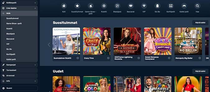 Winz Casino Live Casino