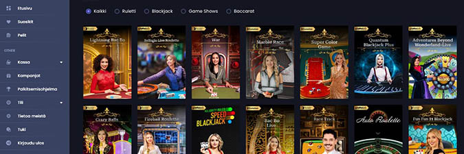 Winissimo Live Casino