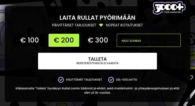 Rullat Talletus 