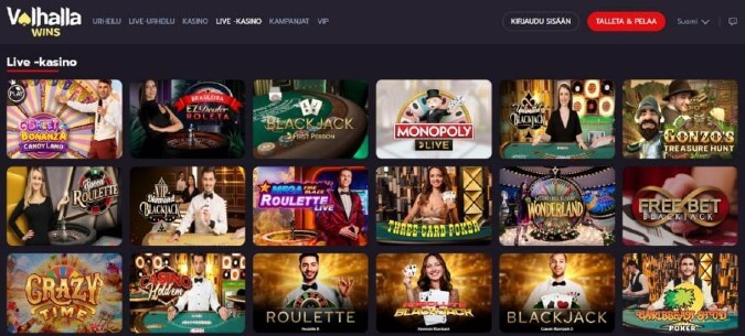 Valhalla Wins Live Casino