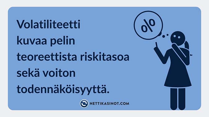 Mitä volatiliteetti kertoo kasinopelistä?