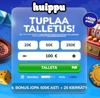 Huippu Kasino talletus
