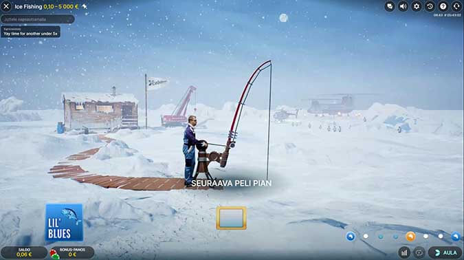 Icefishing live shot 