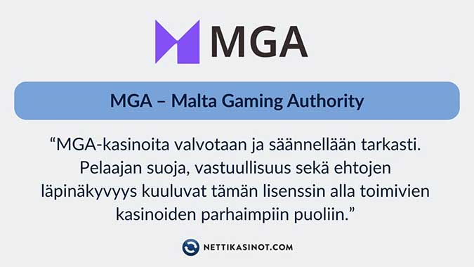 MGA on pelilisenssi, joka vaalii läpinäkyvyyttä.