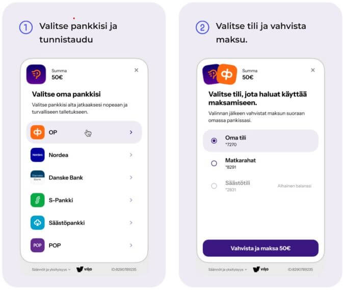 Viljo kasinot – talletus