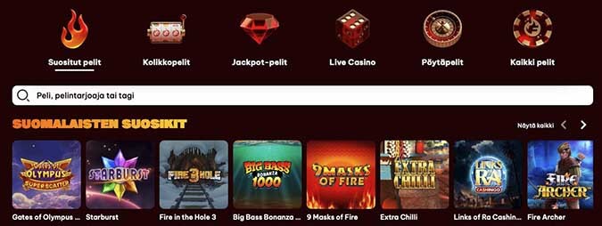 Flamez casino pelit