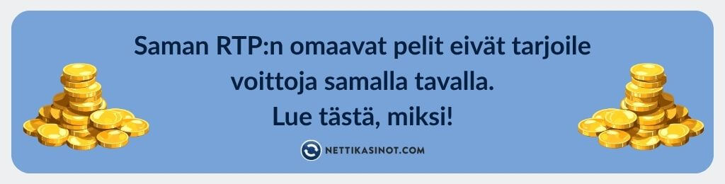 Sama RTP – eri pelikokemus