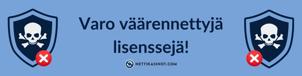 Tunnista väärennetty pelilisenssi