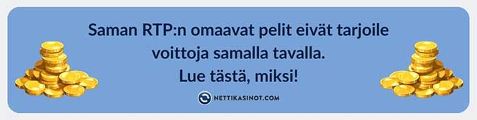 Sama RTP – eri pelikokemus