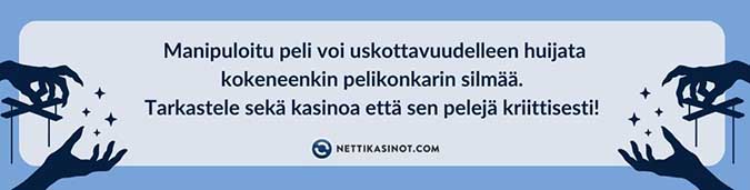 Miten tunnistaa väärennetty kasinopeli?