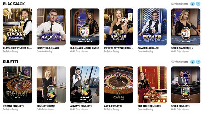 Kiekka Kasino live casino