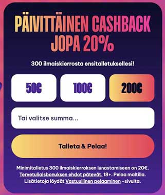 Speedz Casino Talletus