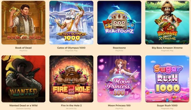 Tuuri Casino pelit tulevat 60 pelistudiolta.