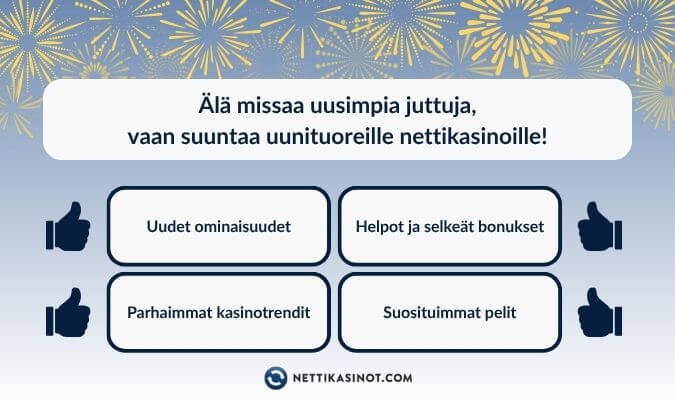 Uusien nettikasinoiden innovaatiot