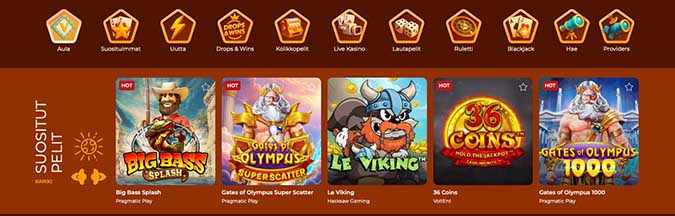 Vegazone Casino Pelit