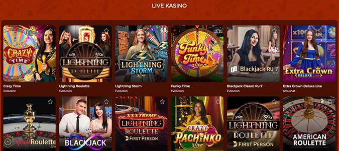 Vegazone Live casino