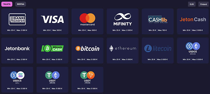 Kryptotalletukset Rizzio Casinolla Kryptotalletukset Rizzio Casinolla