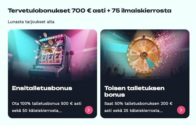 Jackburst Casino Bonus Jackburst tervetuliaisbonus