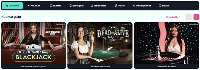 Jackburst Live Casino Jackburst livekasino