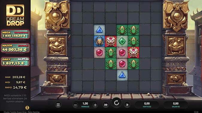 Cluster Tumble Dream Drop Cluster Tumble Dream Drop -kolikkopeli Wildz Casinolla