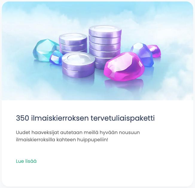 Wisho Bonus Wisho tervetuliaispaketti