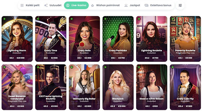Wisho Live Casino Wisho livekasino