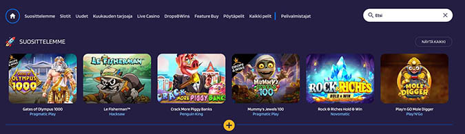 Lysa Casino Pelit Lysa Casinon pelivalikoima