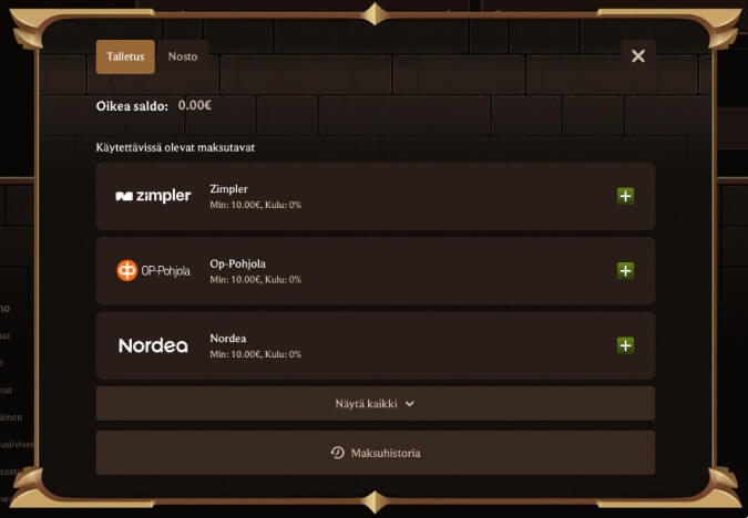 Lanista Casino talletusmenetelmät Lanista Casino talletusmenetelmät