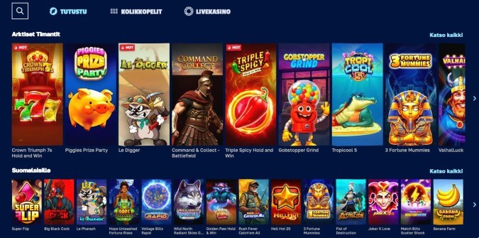 Arctic Casinon kasinopelit Arctic Casinon kasinopelit