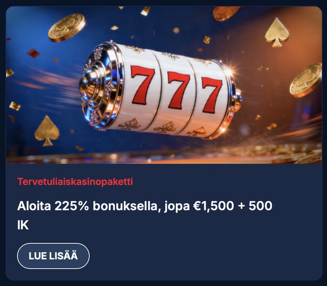 Kudosbetin tervetuliaisbonus Kudosbetin tervetuliaisbonus