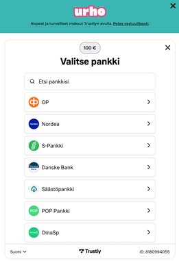 Urho Kasino talletus Urho Kasino talletus