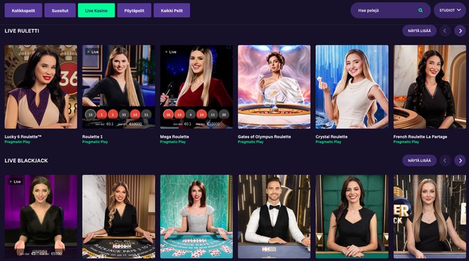 Pelifantti livekasino Pelifantti livekasino