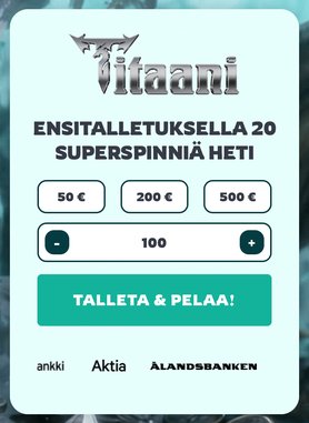 Titaani Kasinon tervetuliaisbonus Titaani Kasinon tervetuliaisbonus
